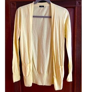 Jcrew lightweight yellow cardigan